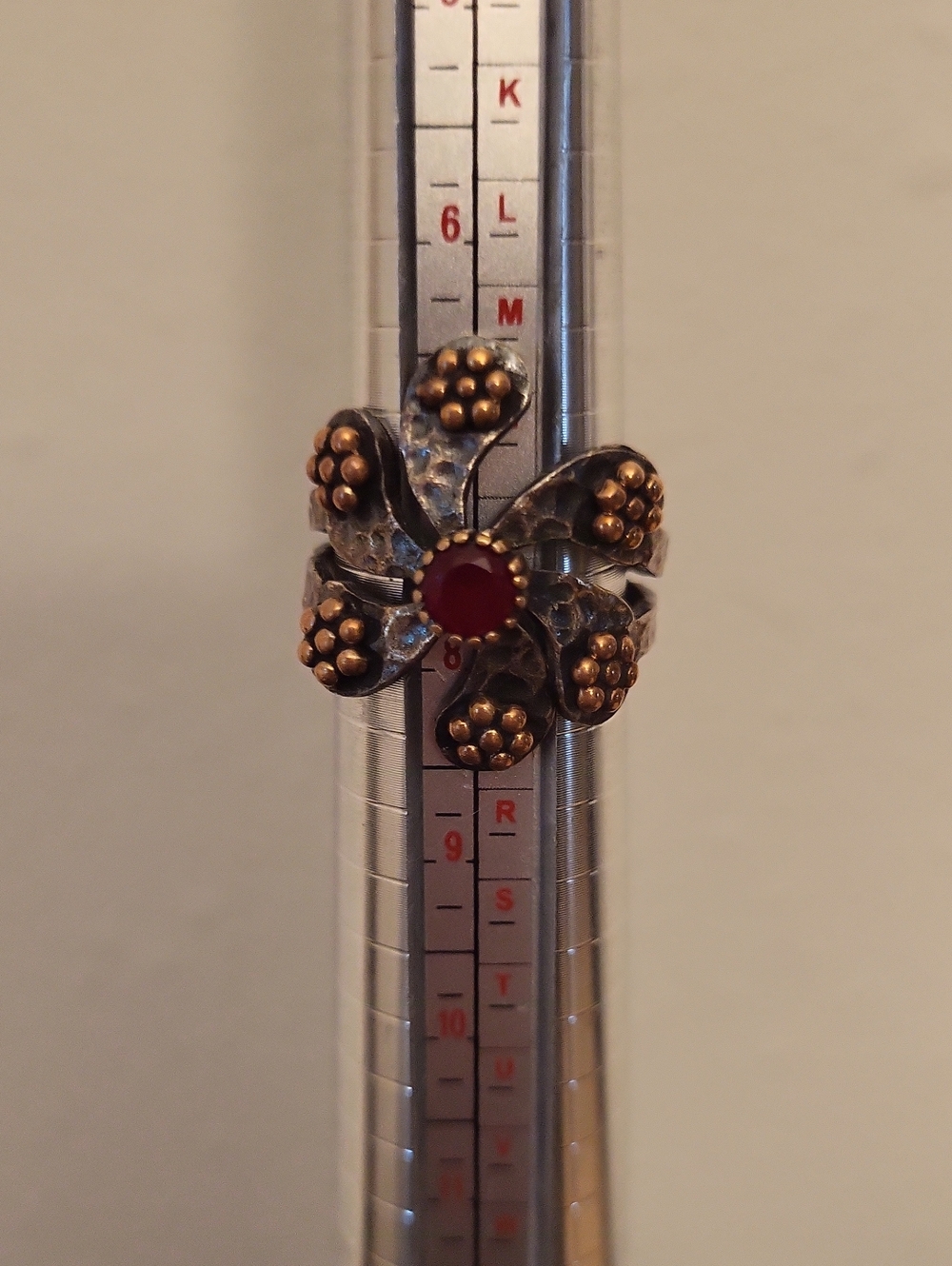 Vintage Turkish Sterling Silver Cocktail Ring - Picture 6 of 9